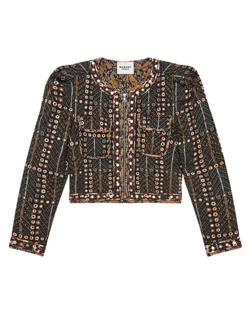 Isabel Marant Christy Jacket in het Black