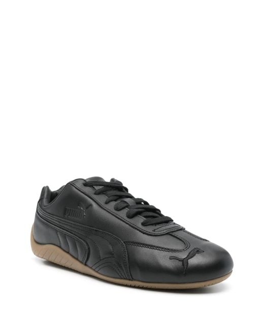 PUMA Black Speedcat Leather Shoes for men