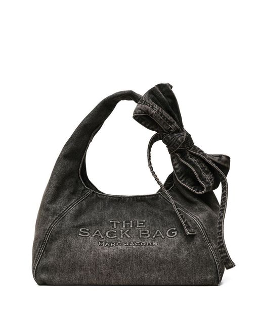 Marc Jacobs Black The Sack Denim Handbag