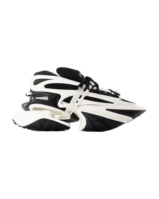 Balmain Black Unicorn Sneakers Leather for men
