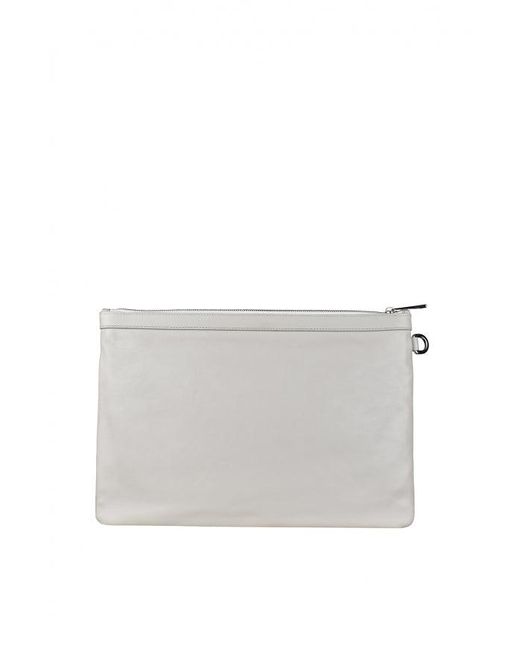 Jimmy Choo White Derek Clutch