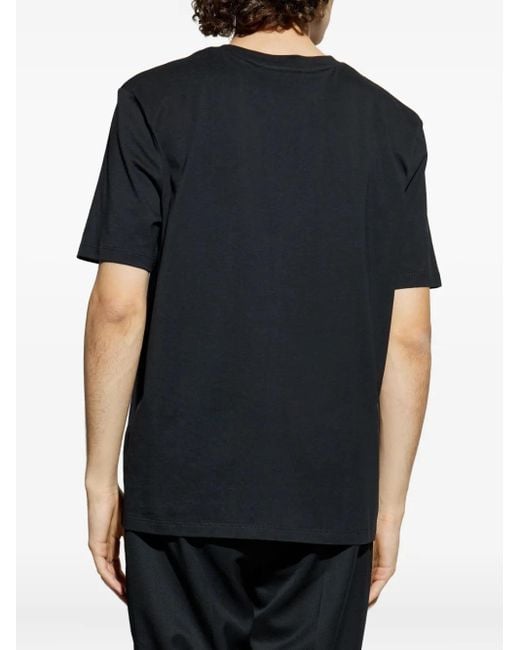 Balmain Black Gedrucktes T -Shirt