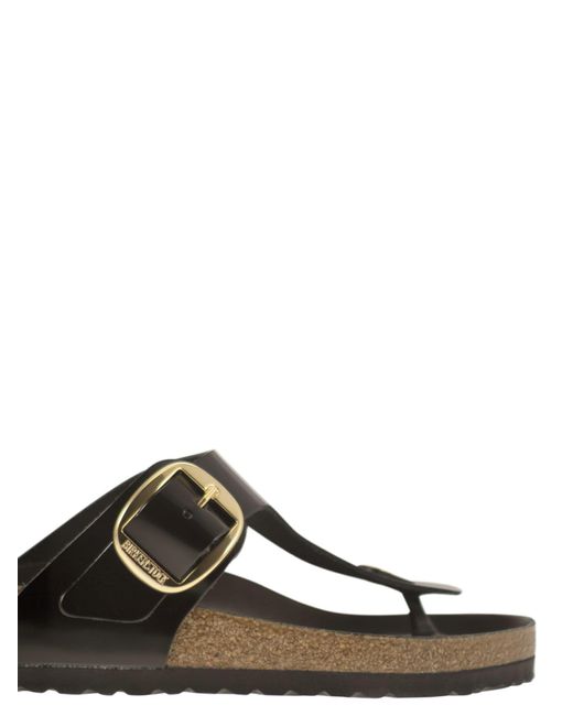 Birkenstock Black Gizeh Big Buckle Flip Flops With Buckle for men