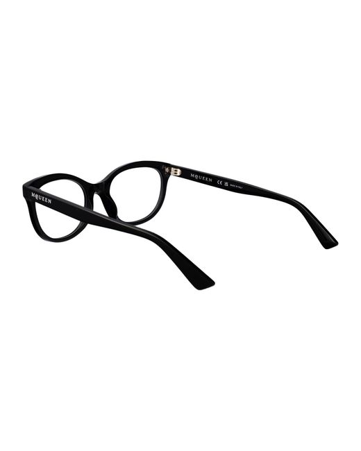 McQueen Black Squared Optical Am0569 O 001