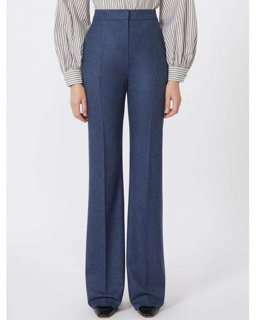 Max Mara Broek Blauw in het Blue