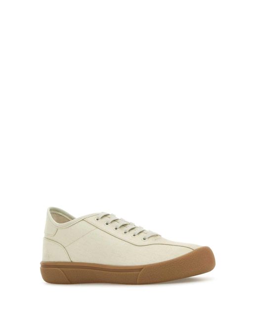 The Row White Sand Canvas Sneakers
