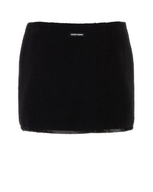 Miu Miu Black Gonna
