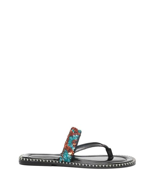 Dries Van Noten White Sandals 00280-Ws261-95 W.L.Shoes Emb Q.0857