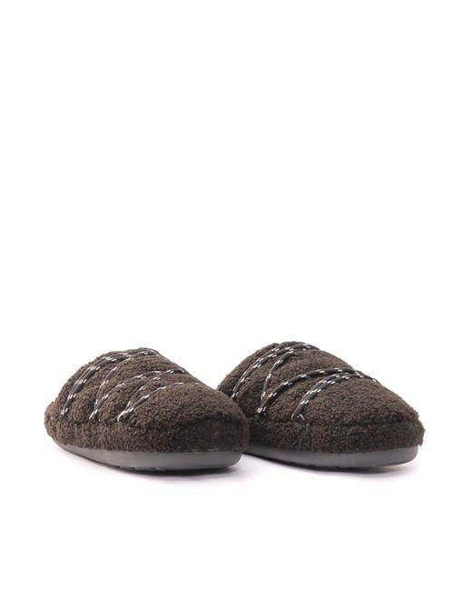 Moon Boot Brown Mb Teddy Slipper Slip On