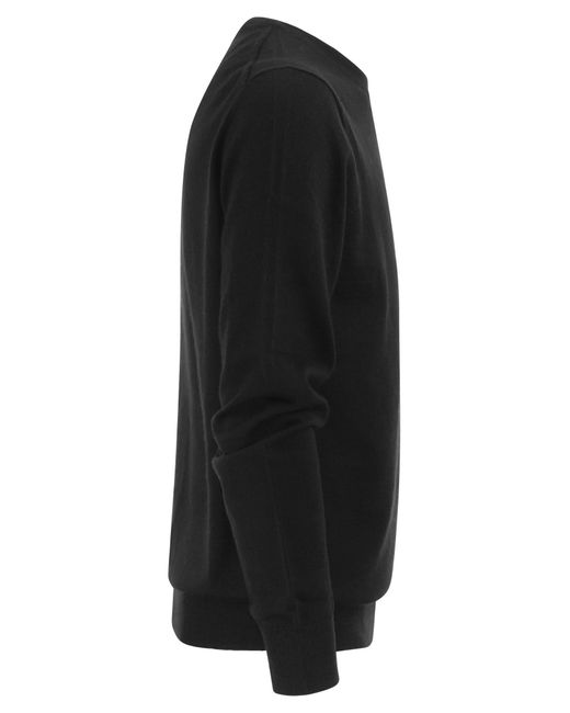 Suéter de lana de cuello de tripulación de Polo Ralph Lauren de color Black