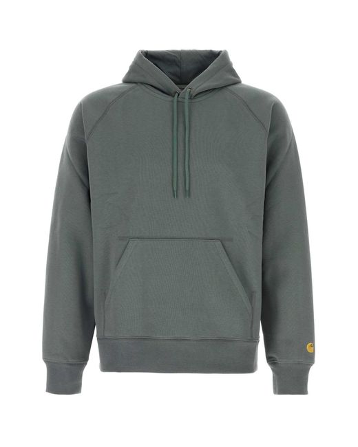 Carhartt Gray Solid Hoodie for men