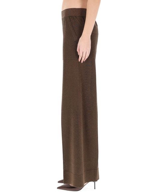 Circus Hotel Brown Viscose Blend Trousers