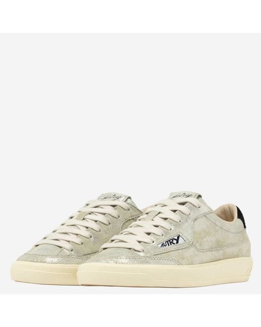 Autry White Low Sneakers Windscape/ Suede