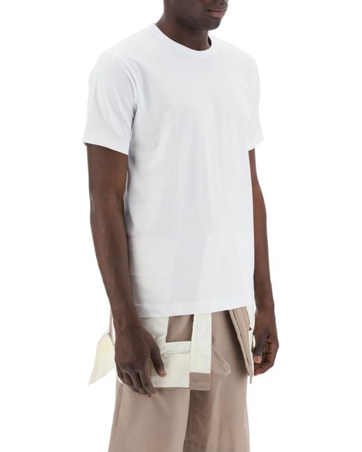 Comme des Garçons Logo Druck T -Shirt in White für Herren