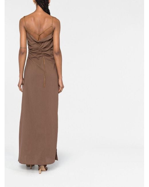 Jacquemus Maxi-Jurk in het Brown