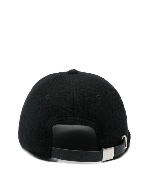 Arte' Black Boiled Wool Cap for men