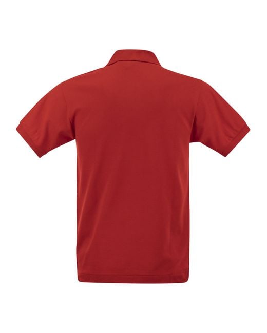 Lacoste Classic Fit Cotton Pique Polo -Hemd in Red für Herren