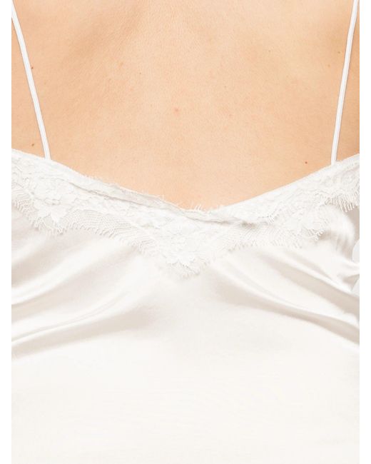 Oseree White Bridal Slip Mini Dress