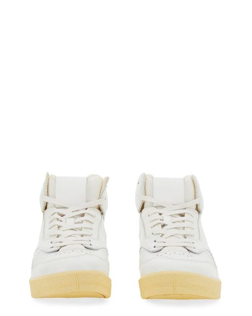 Jil Sander White High Sneakers