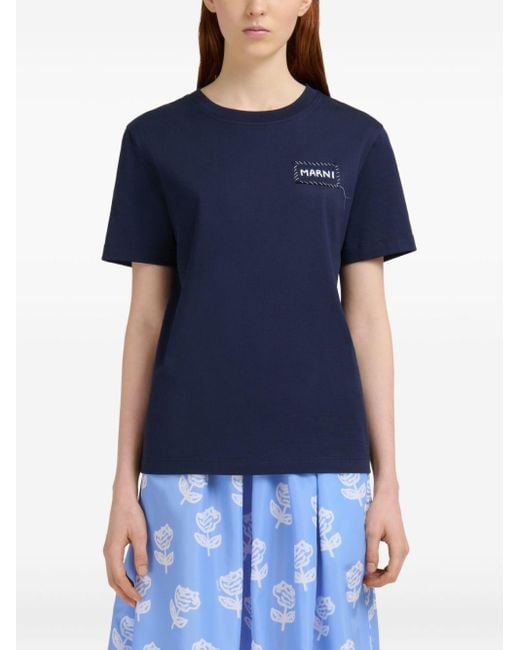 Marni T Shirts En Polos Blauw in het Blue