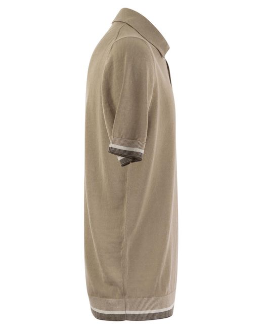 Jersey de lino y hilo de algodón Peserico de color Gray