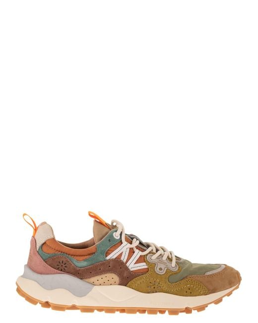 Flower Mountain Brown Yamano 3 Sneakers