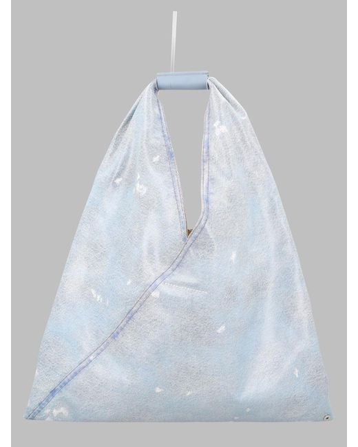 MM6 by Maison Margiela Blue Borsa A Mano "Japanese" Medium