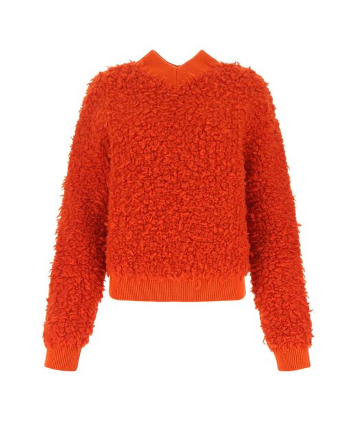 Bottega Veneta Red Boucle Sweater