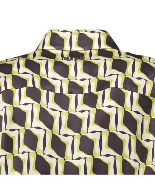 Chemises MSGM en coloris Green
