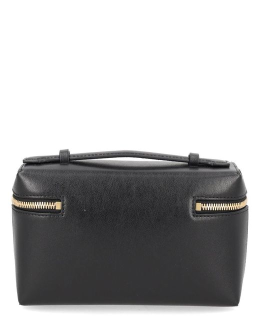 Victoria Beckham Black 'Vanity' Crossbody Bag With Adjustable Strap And Logo Lettering On The Front