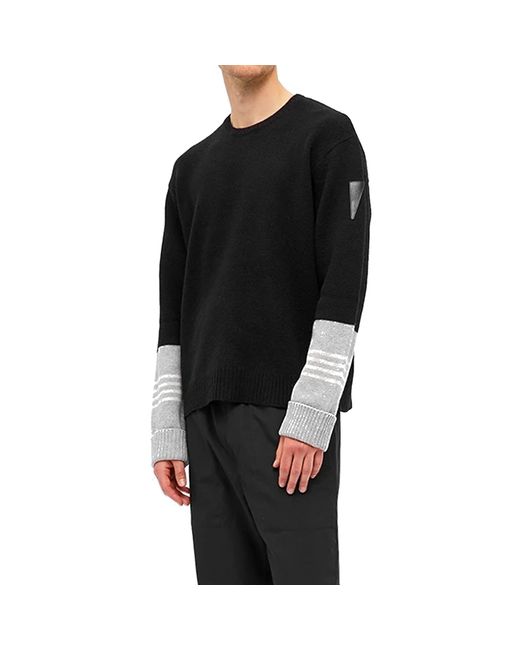 Neil Barrett Wool En C Mere Sweater in het Black voor heren