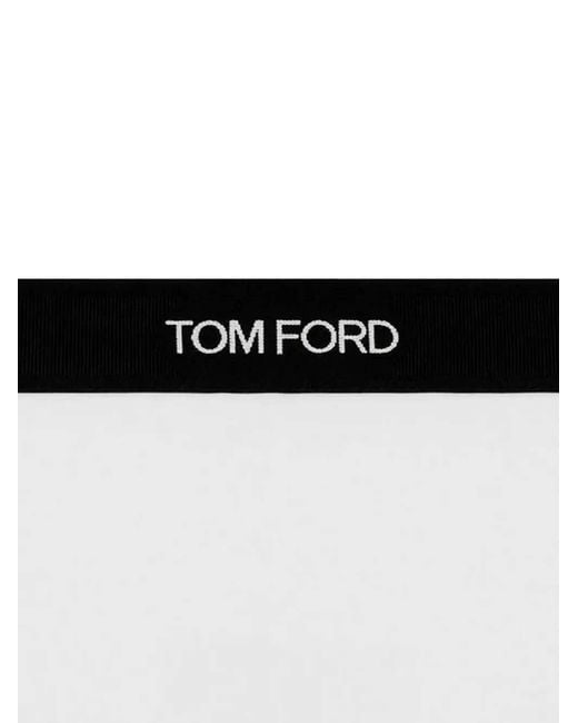 Tom Ford White Boxer Shorts With Logo Waistband