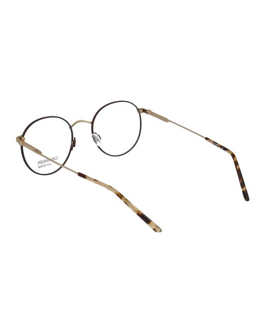 Calvin Klein Metallic Havana Metal Optical Glasses