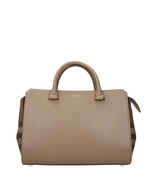 Burberry Brown Borse A Mano Banwell Donna Pelle/Castagna