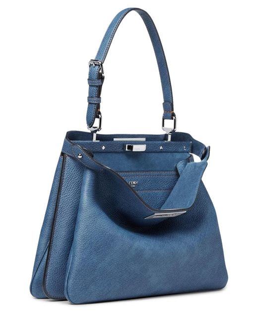 Fendi Blue Bag "Peekaboo Soft" Medium
