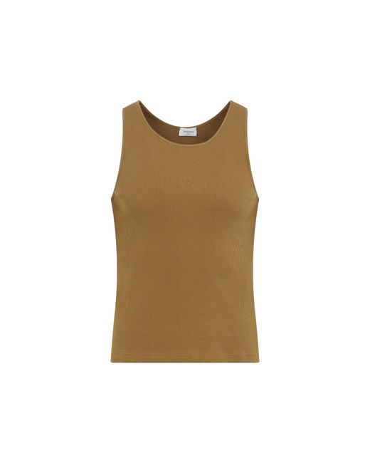 Saint Laurent Brown Tank Top