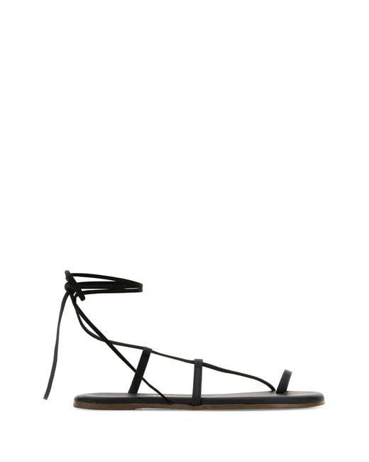 TKEES White Leather Jo Sandals