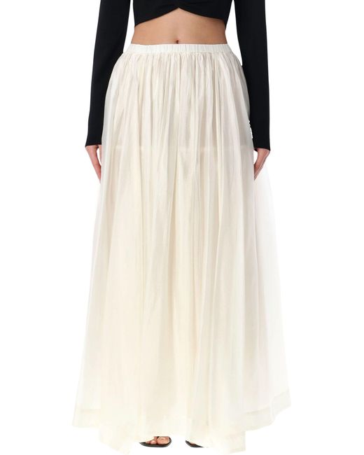THE GARMENT Natural Gilian Tulle Volume Maxi Skirt
