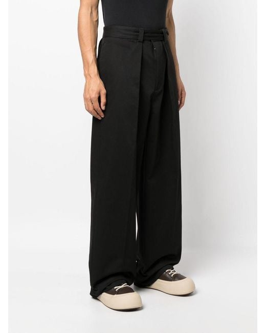 Jil Sander Black Cotton Trousers for men