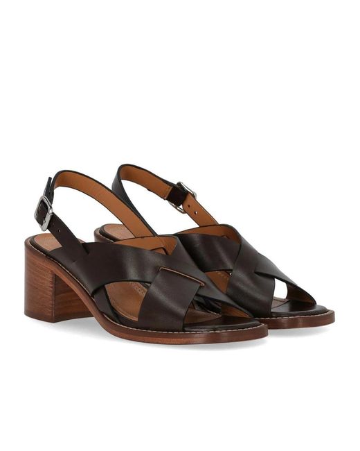 Guglielmo Rotta Brown Glyde Chocolate Heeled Sandal