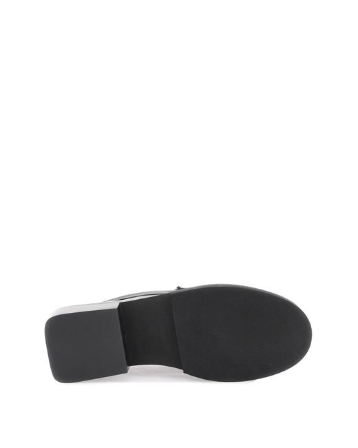 Ganni Black + Net Sustain Butterfly Loafers Aus Recyceltem Leder Mit Logodetail
