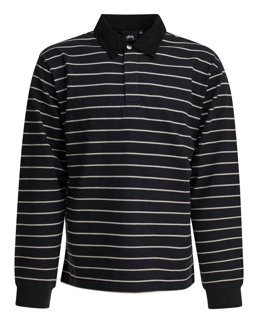 Stussy Black Polo Shirts for men