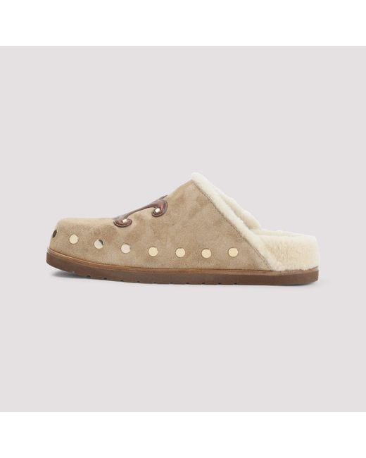 Céline Natural Triomphe Wedge 15Mm Mules