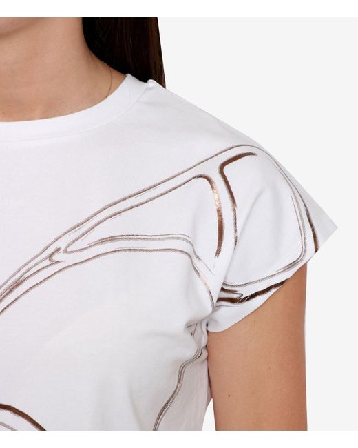 Herno T Shirts En Polos Wit+beige in het White