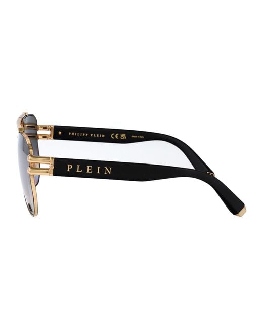 Philipp Plein Gray Sunglasses for men