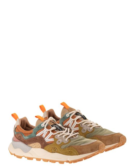 Flower Mountain Brown Yamano 3 Sneakers