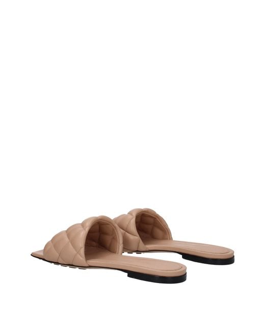 Bottega Veneta Brown Sandals And Clogs Leather/Powder