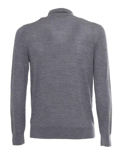 Ballantyne Gray Polo Neck Pullover