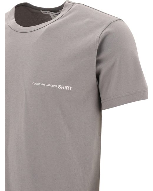 Comme des Garçons T -shirt Met Logo in het Gray voor heren