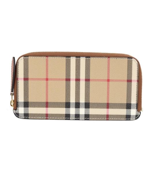 Burberry Brown Portacarte "Check"